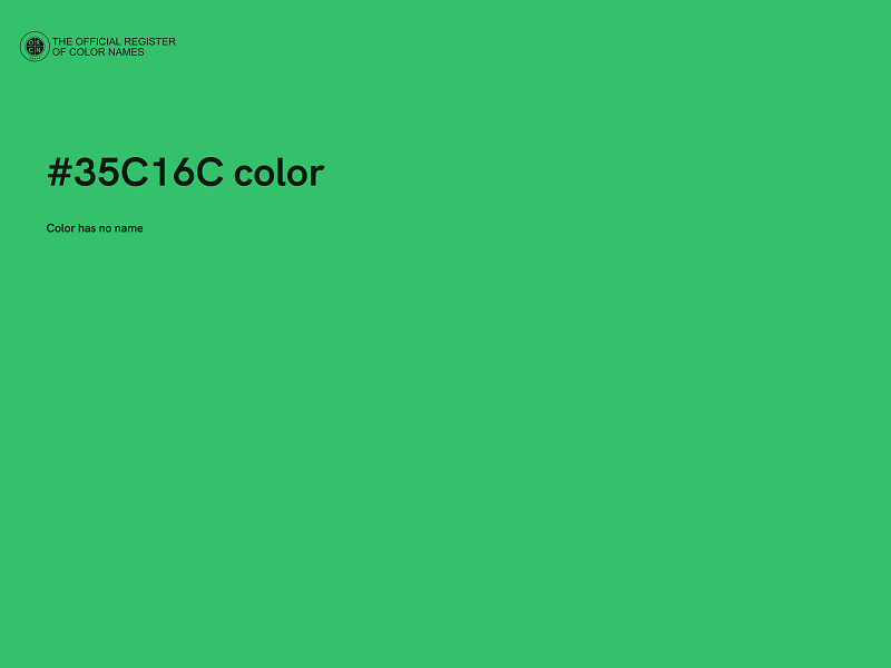 #35C16C color image