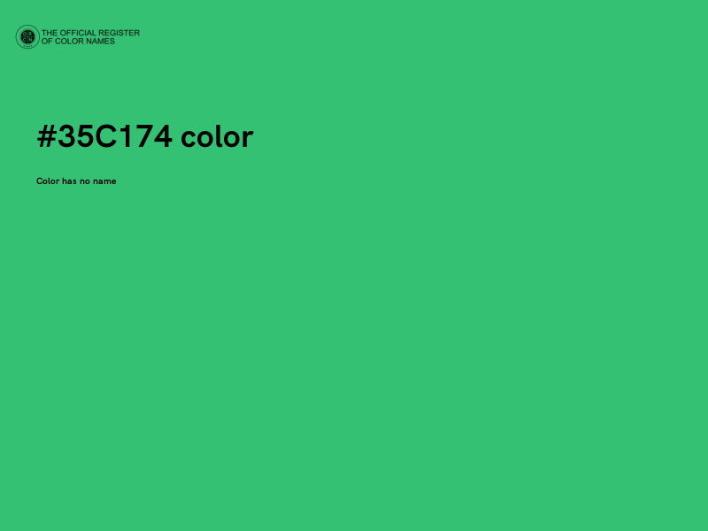 #35C174 color image