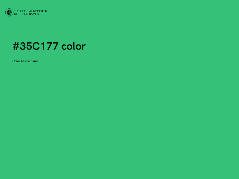 #35C177 color image
