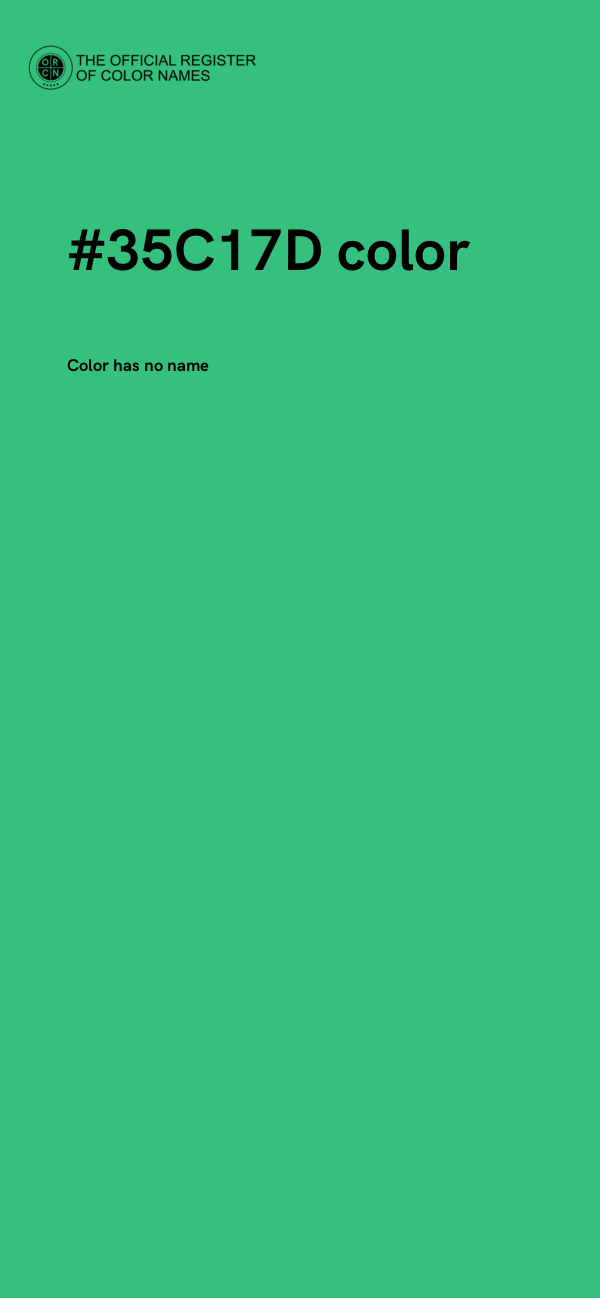 #35C17D color image