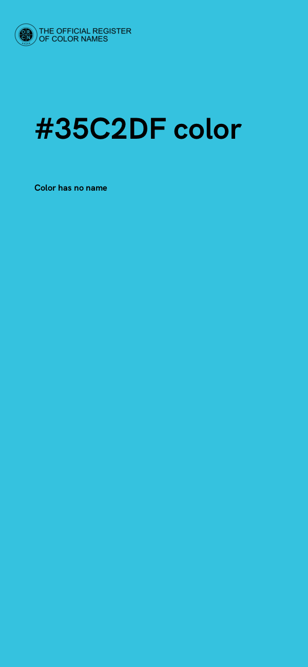 #35C2DF color image