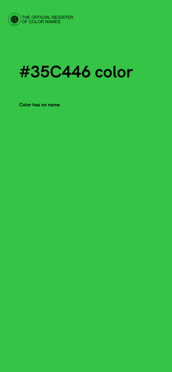 #35C446 color image
