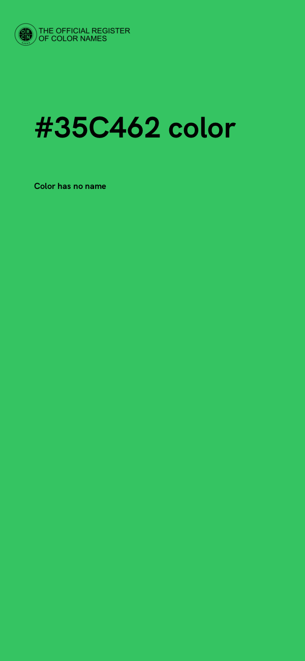 #35C462 color image