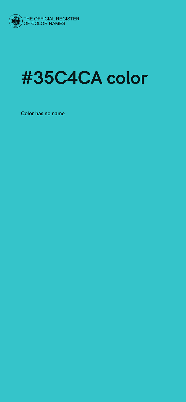 #35C4CA color image