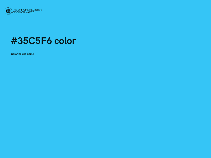 #35C5F6 color image
