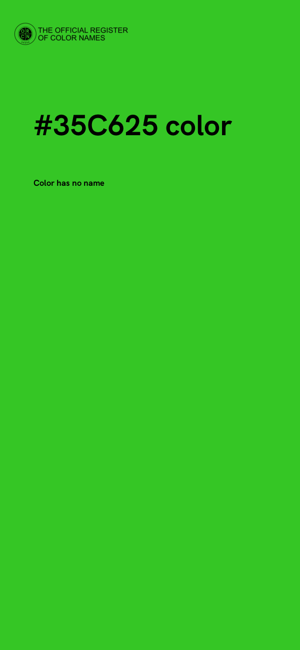 #35C625 color image