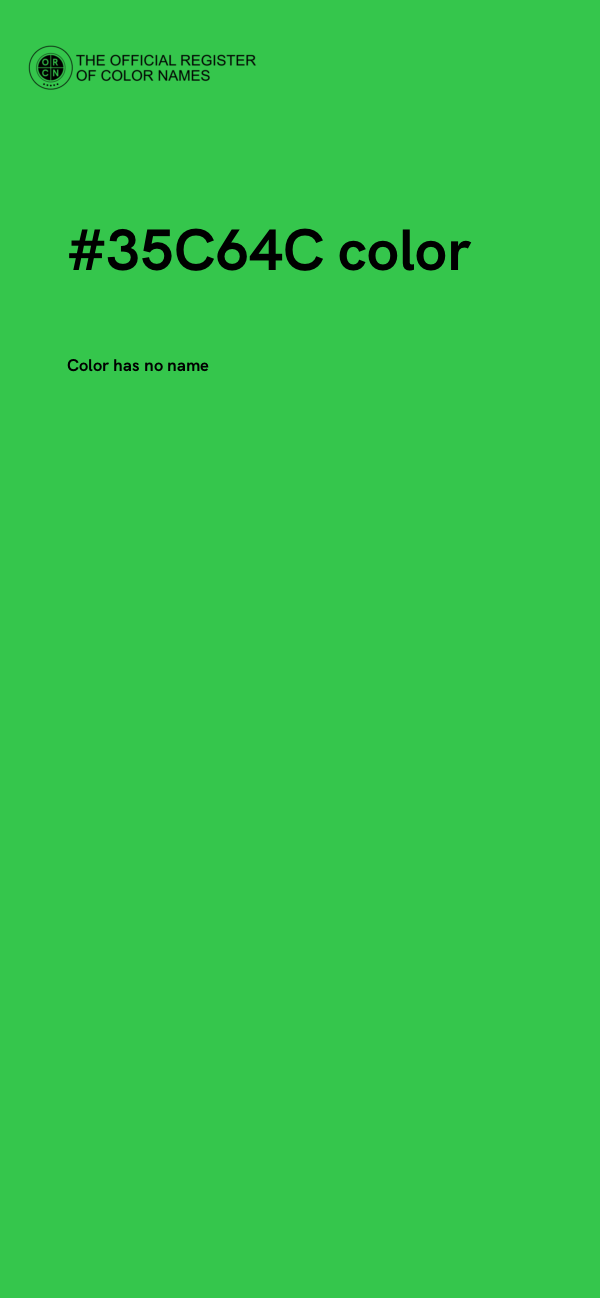 #35C64C color image