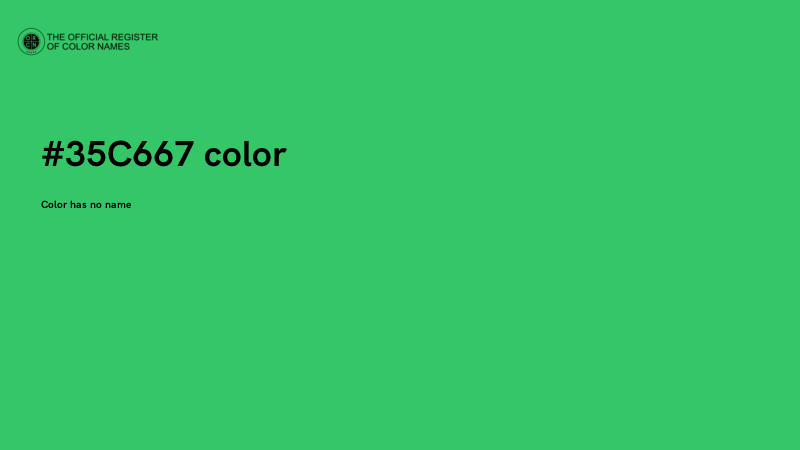 #35C667 color image