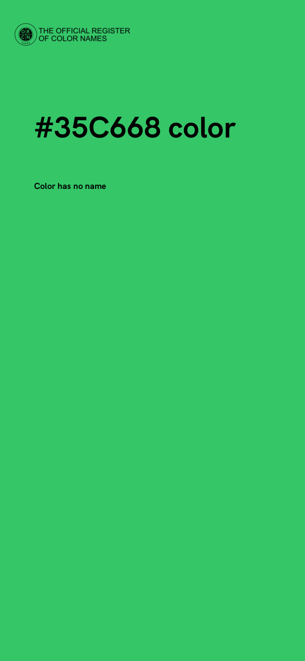 #35C668 color image