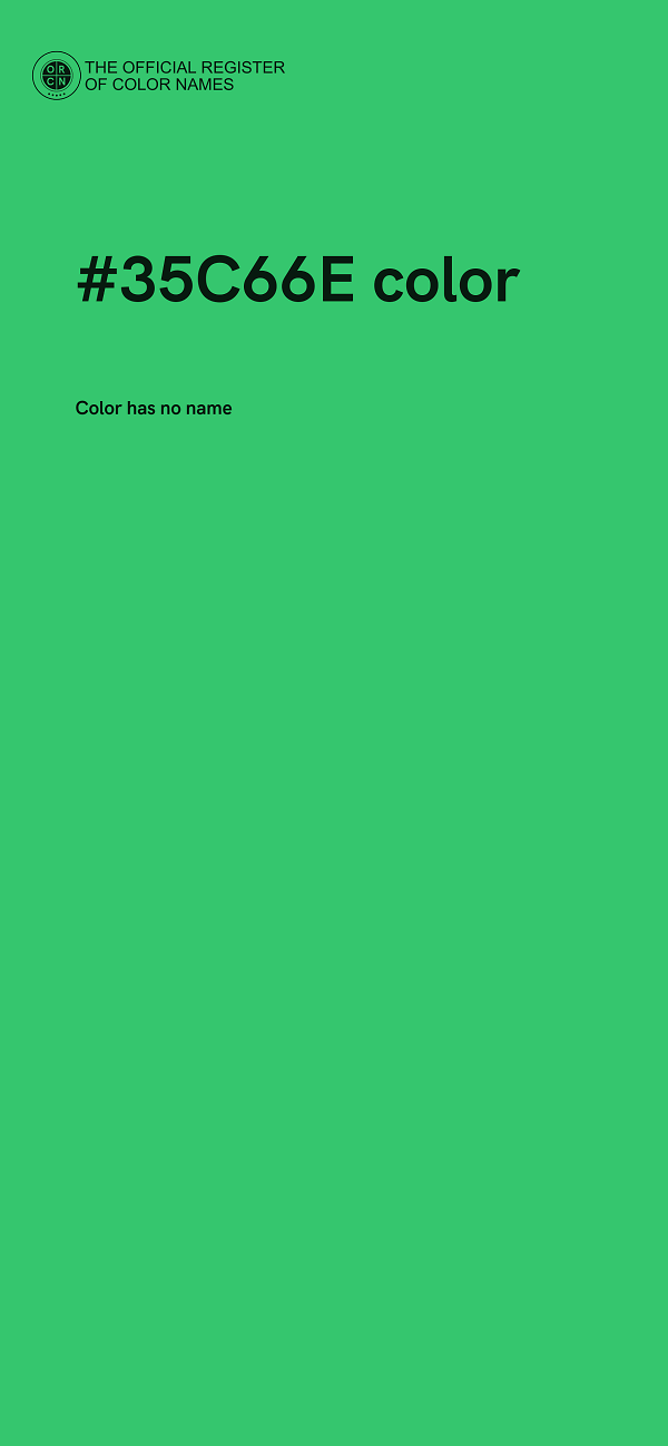 #35C66E color image