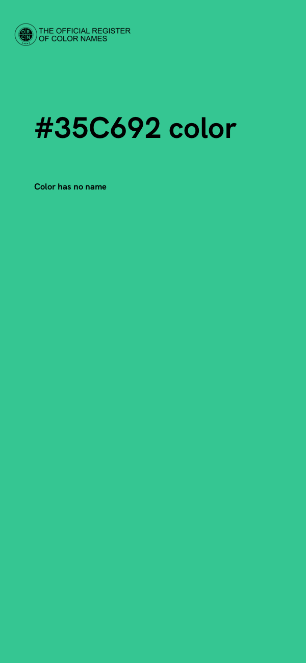 #35C692 color image