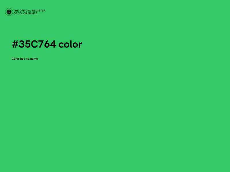 #35C764 color image