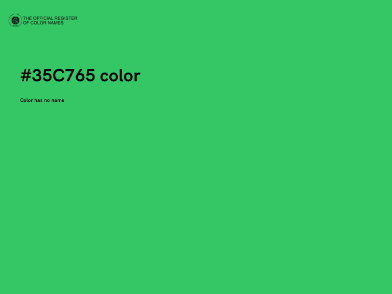 #35C765 color image