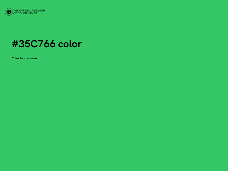 #35C766 color image