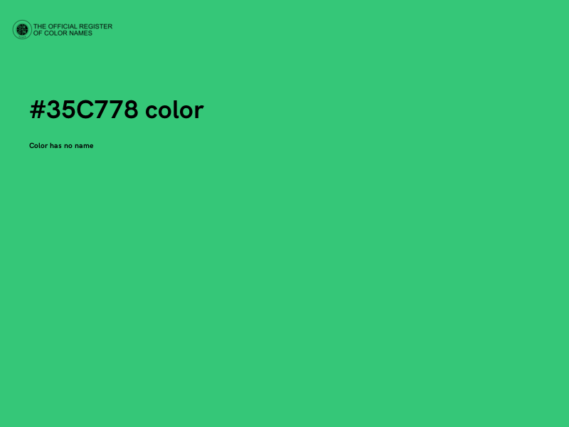 #35C778 color image
