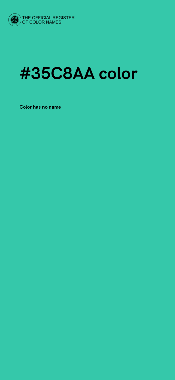 #35C8AA color image