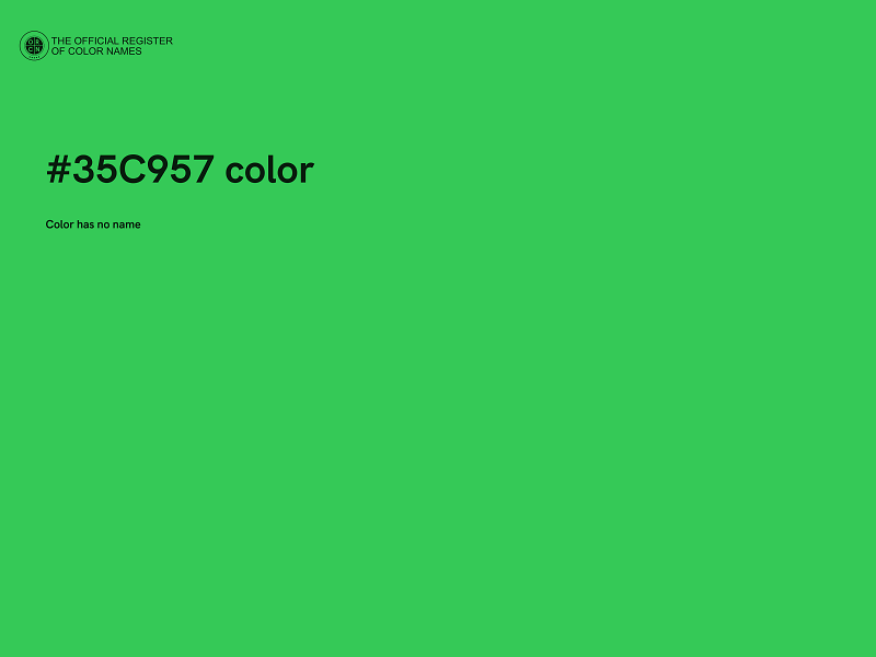 #35C957 color image