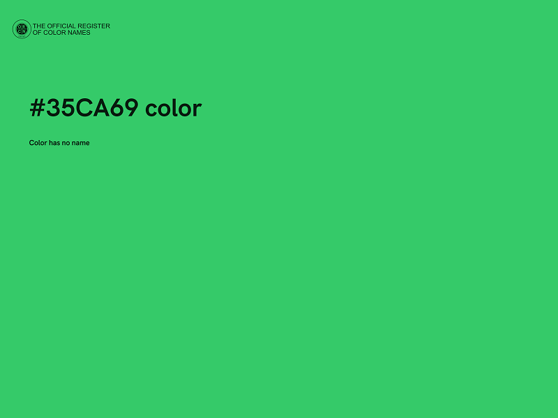 #35CA69 color image