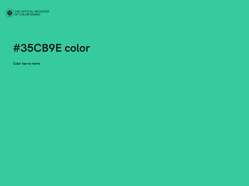 #35CB9E color image