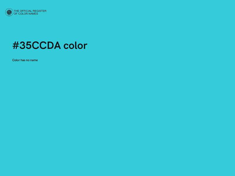 #35CCDA color image