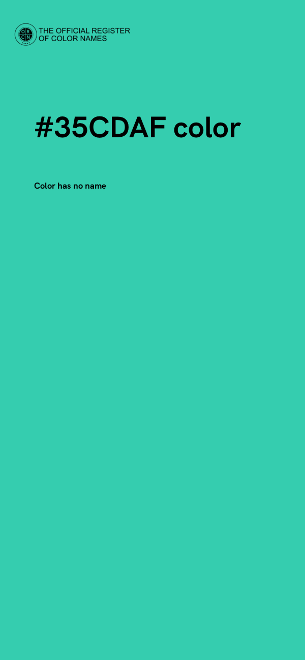 #35CDAF color image