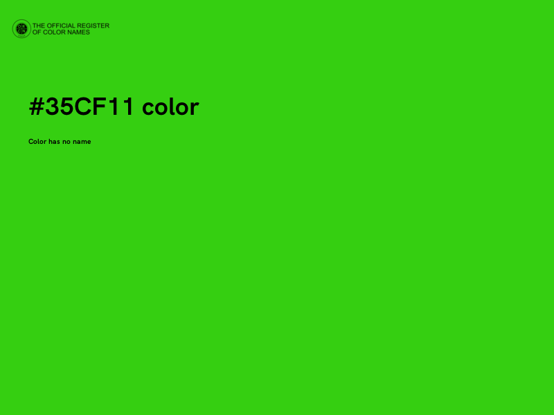 #35CF11 color image