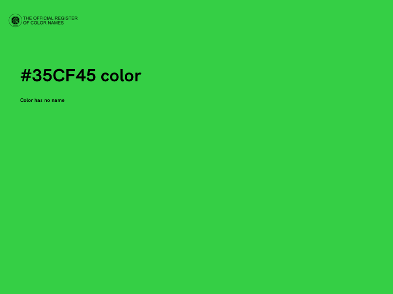 #35CF45 color image