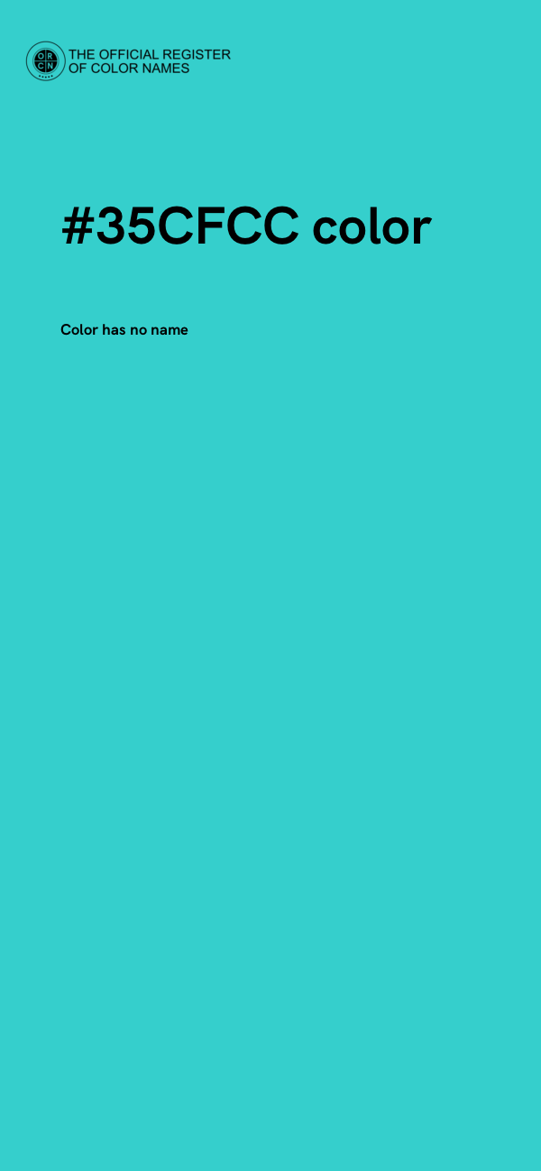 #35CFCC color image