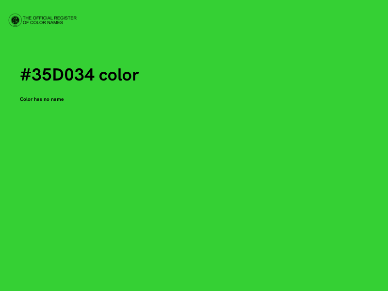 #35D034 color image