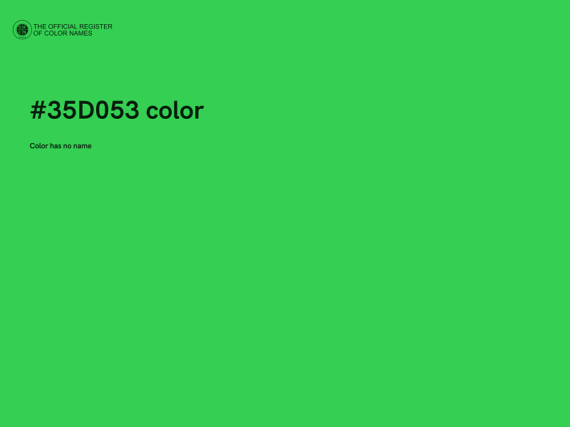 #35D053 color image