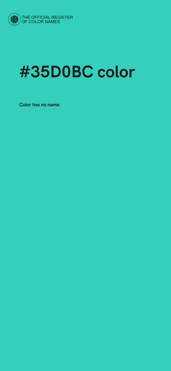 #35D0BC color image