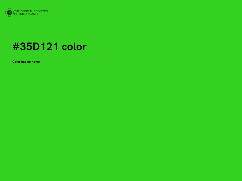 #35D121 color image
