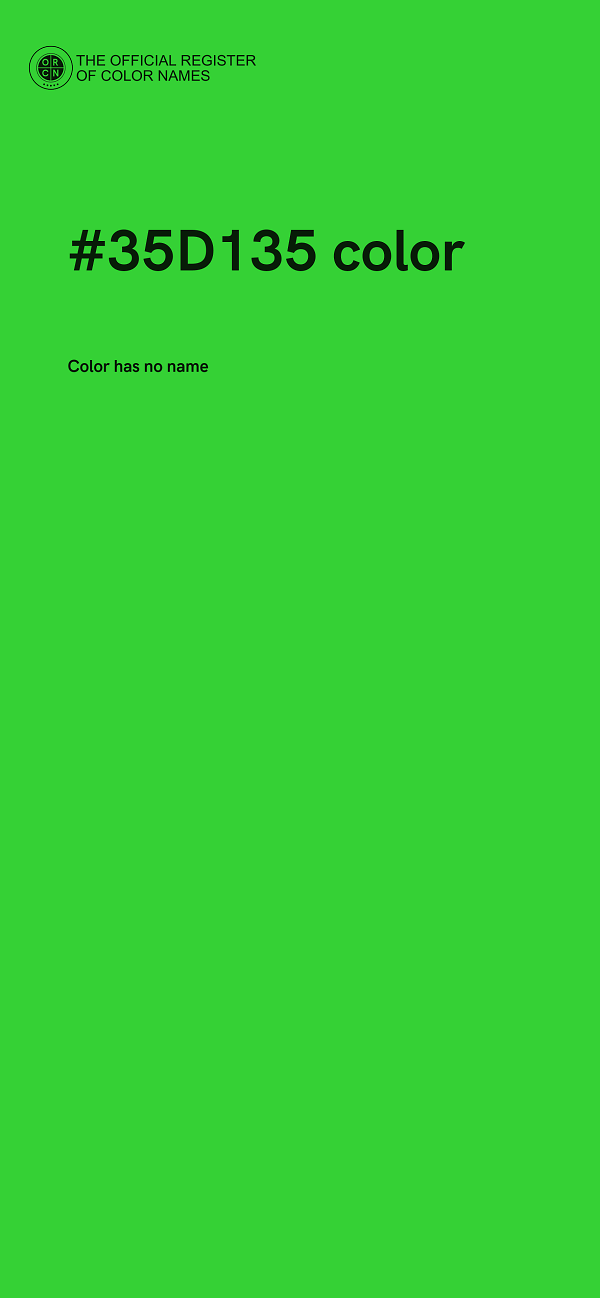 #35D135 color image