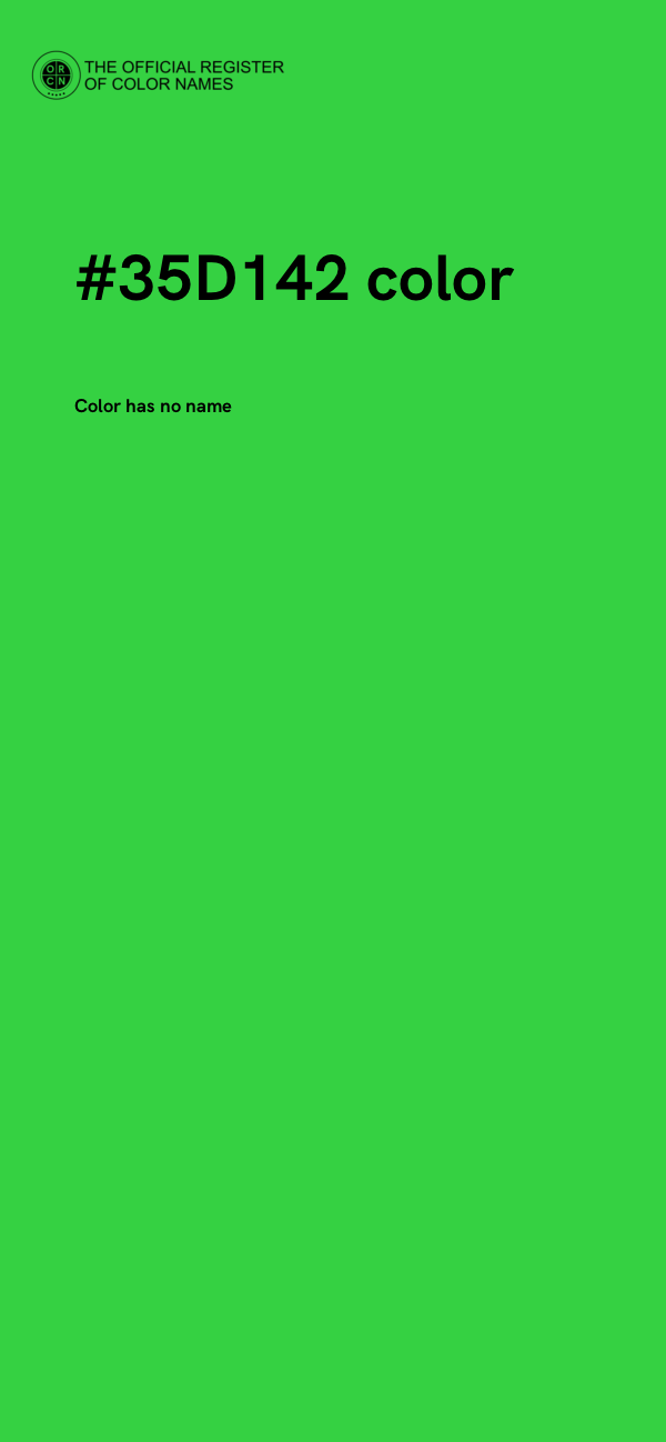 #35D142 color image