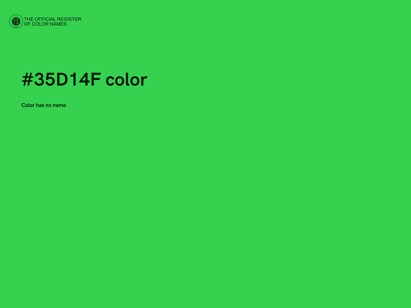 #35D14F color image