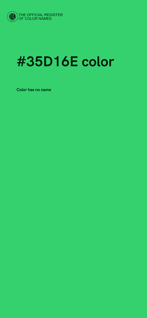 #35D16E color image