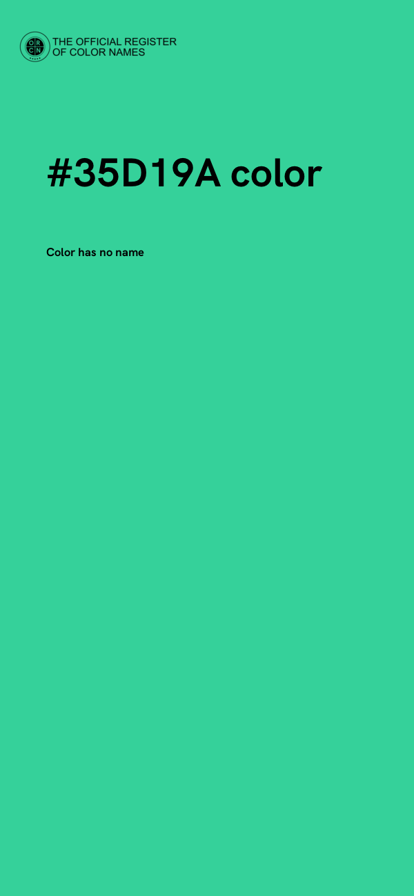 #35D19A color image