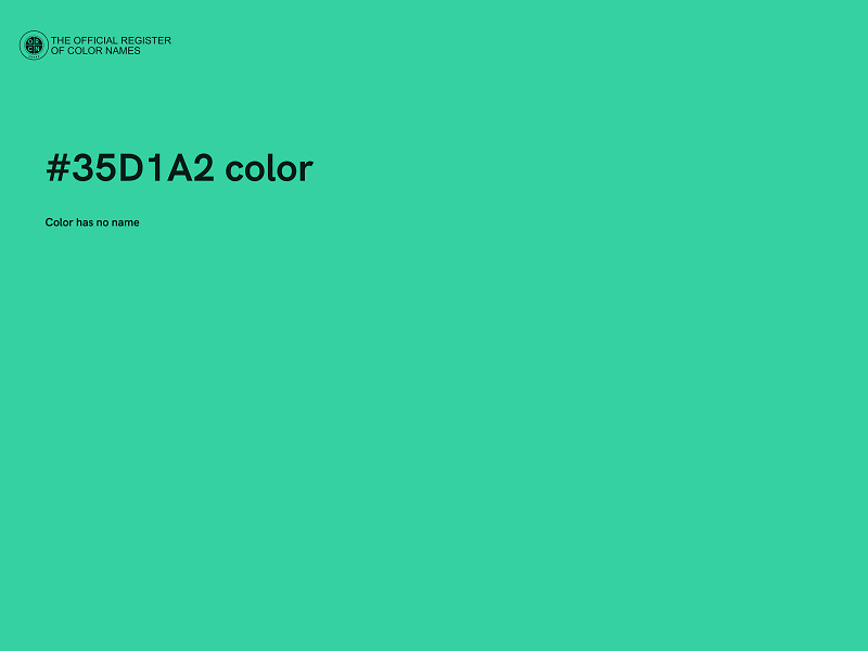 #35D1A2 color image