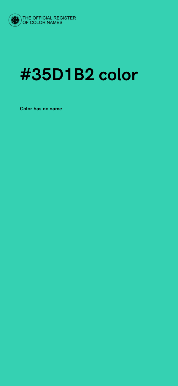 #35D1B2 color image