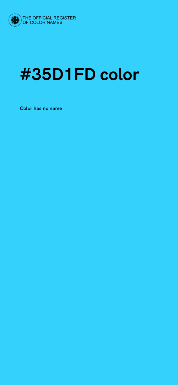#35D1FD color image