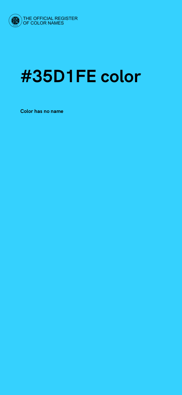 #35D1FE color image