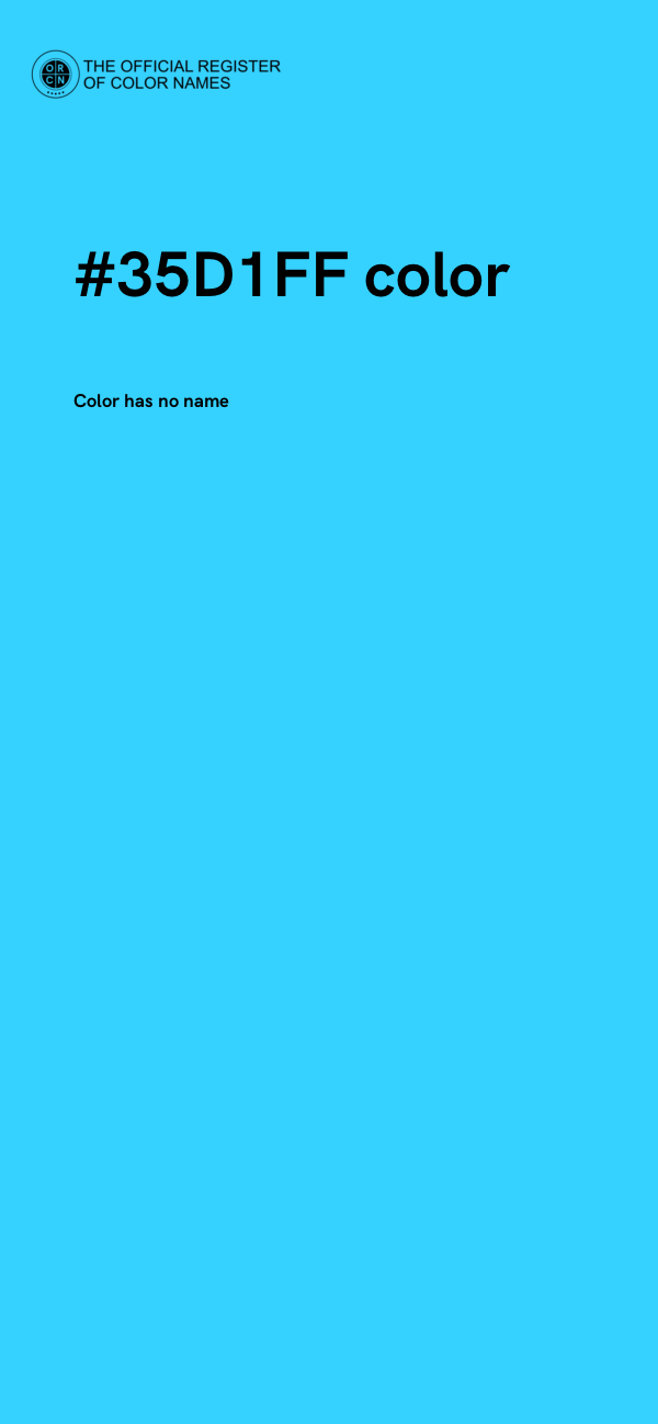 #35D1FF color image