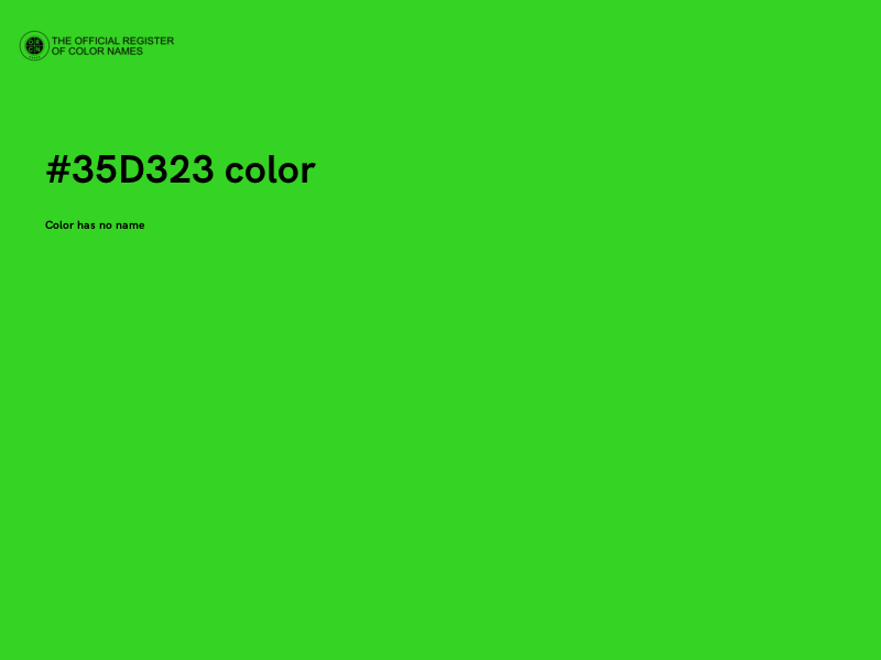 #35D323 color image