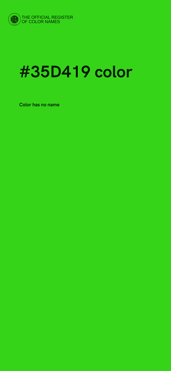 #35D419 color image