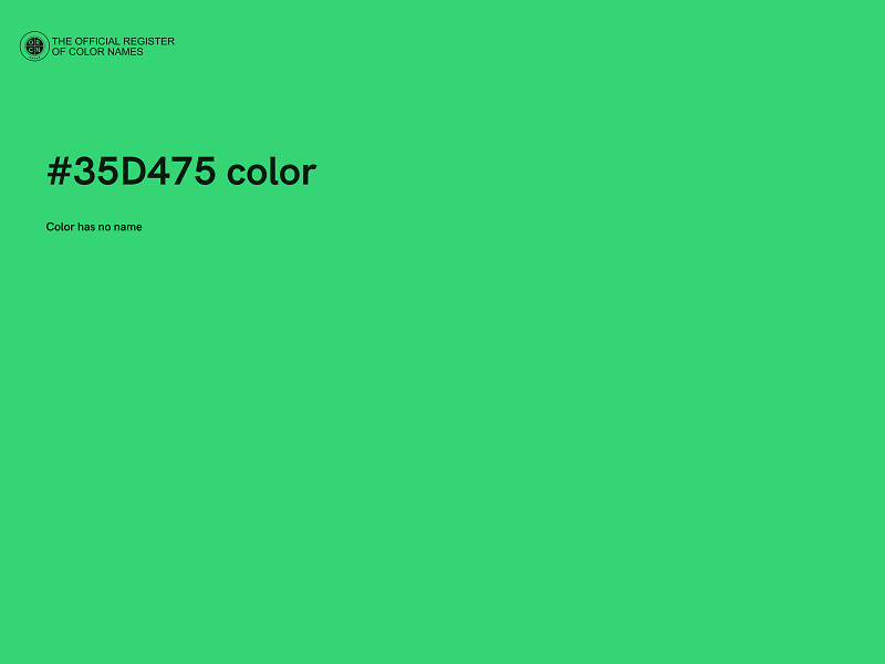 #35D475 color image