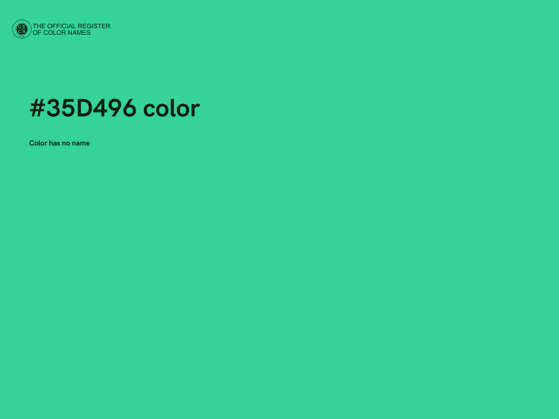 #35D496 color image