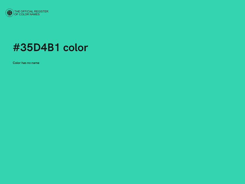 #35D4B1 color image