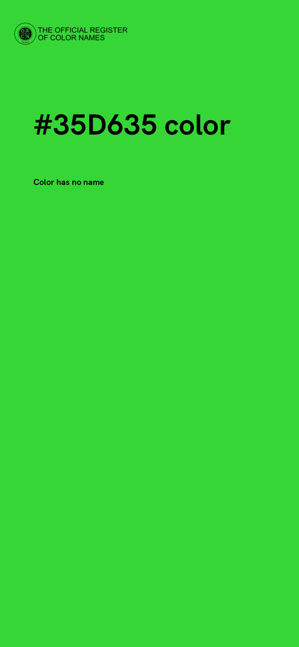 #35D635 color image