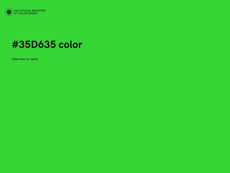 #35D635 color image