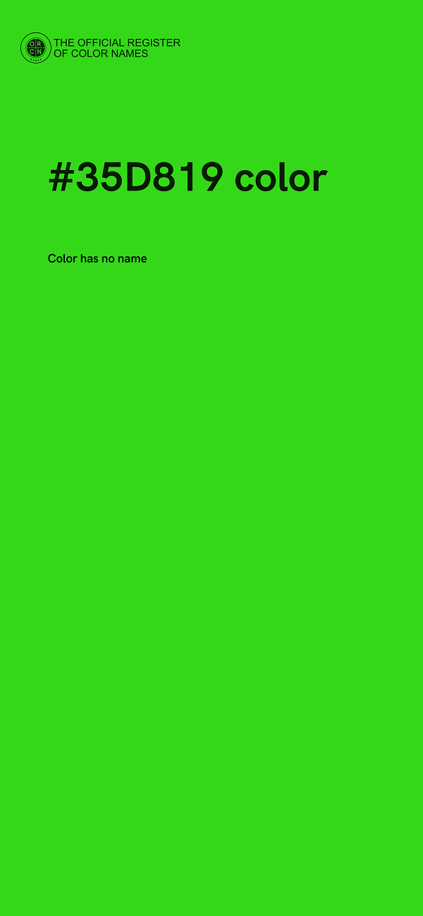 #35D819 color image